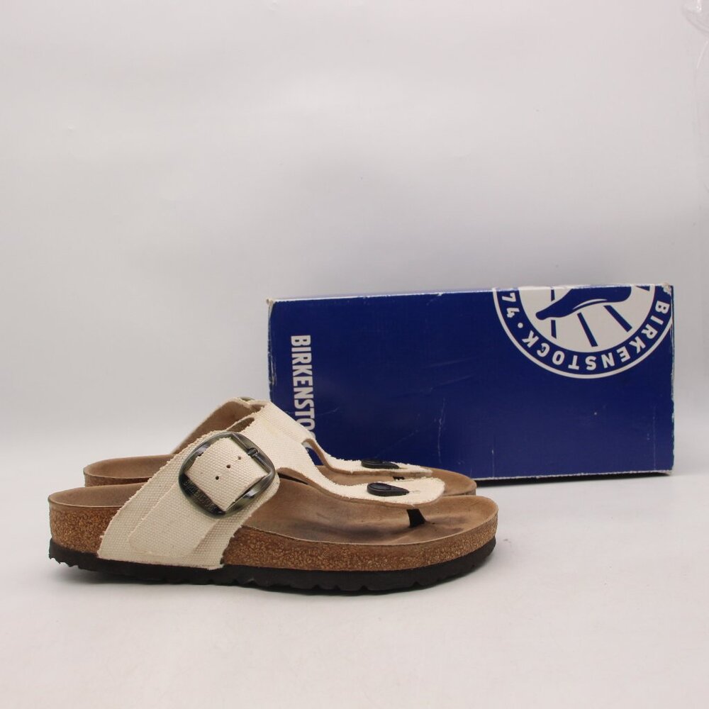 Birkenstock Gizeh Big Buckle Vegan Canvas Women's EU 38 US 7 Casual Sandals